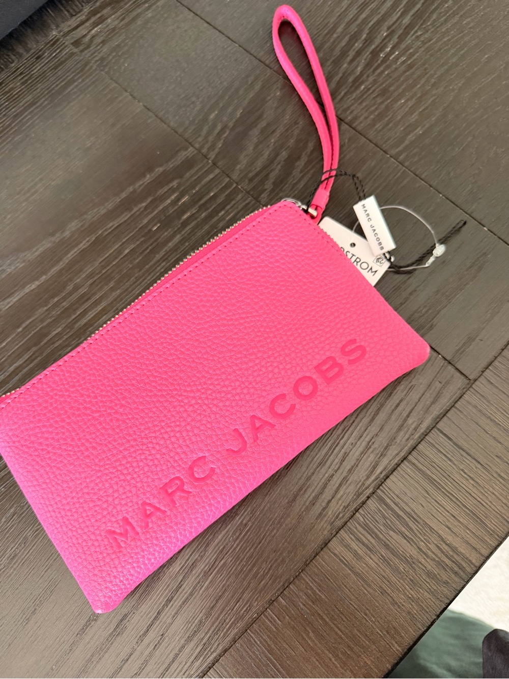 Marc Jacobs Pink Leather Wristlet Pouch